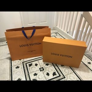 Louis Vuitton empty box & shopping bag!!